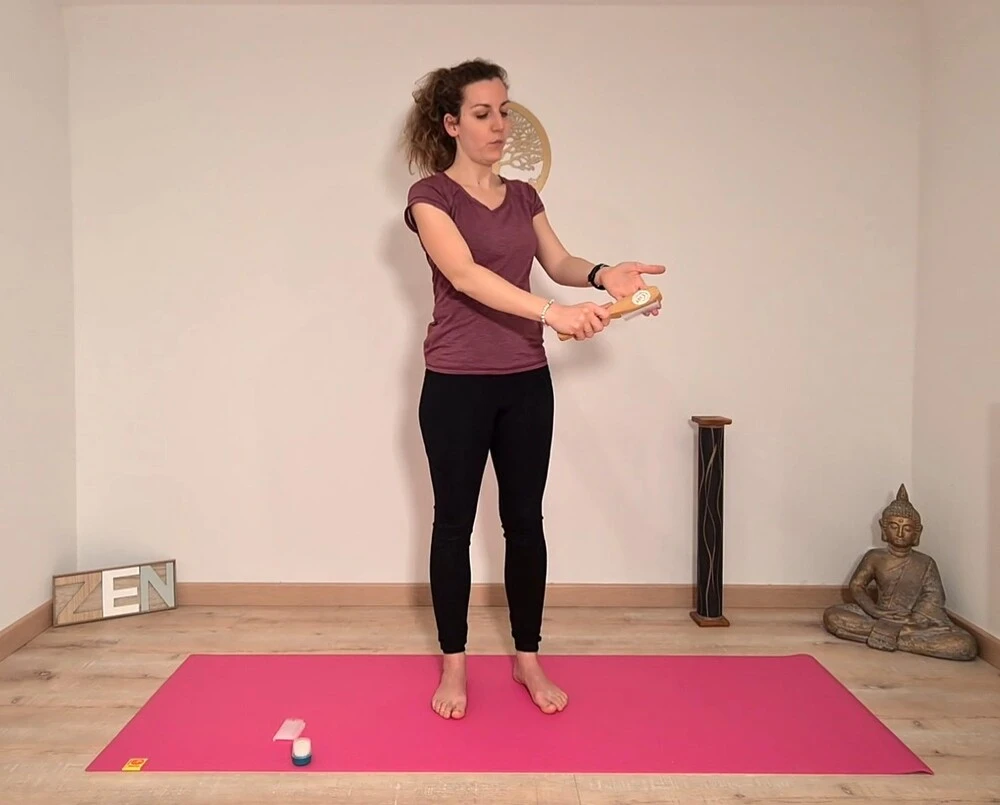 utilisation de la brosse lymphatique pour le corps